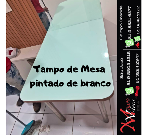 TAMPO DE MESA BLINDEX TEMPERADO PINTADO ADESIVADO SERIGRAFADO